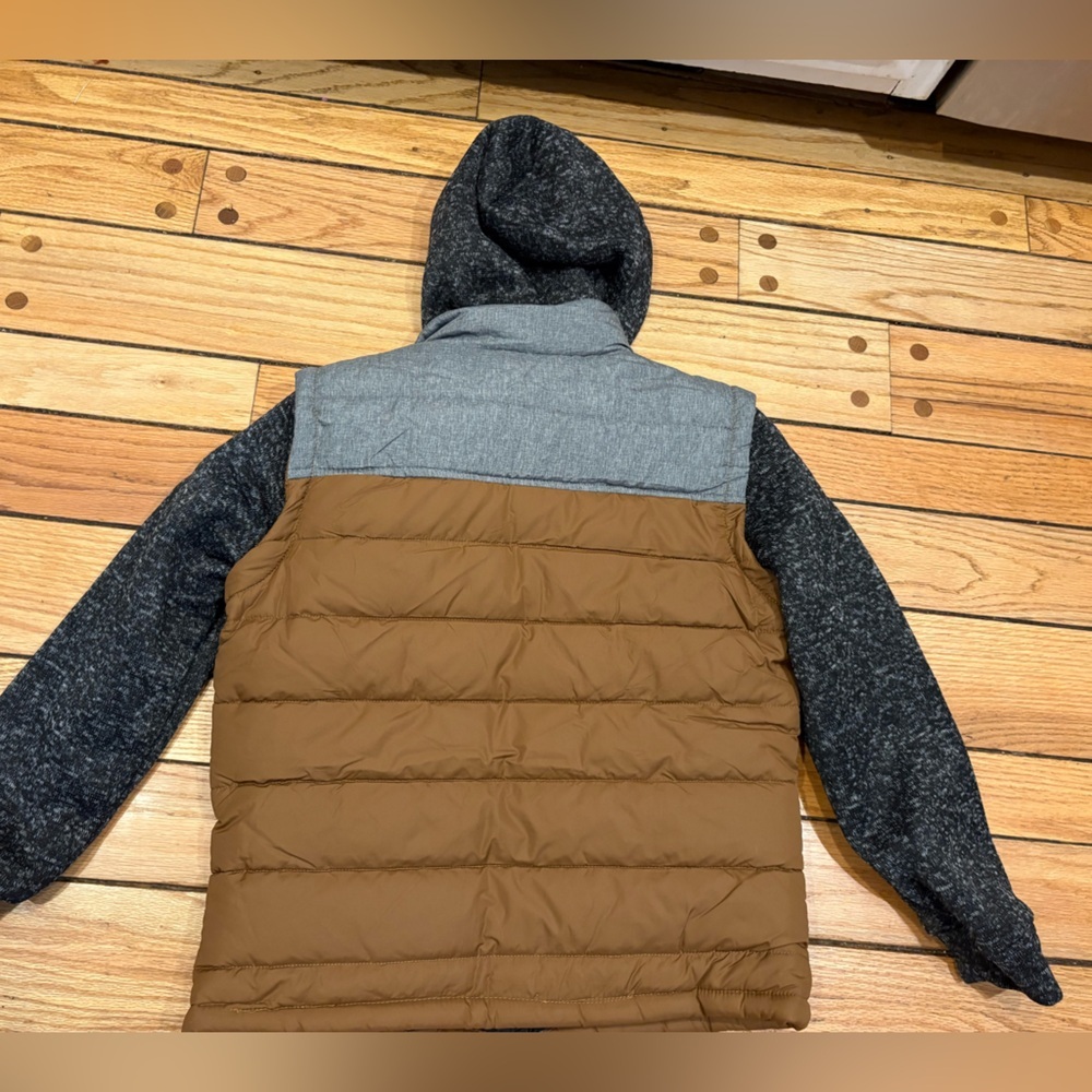 Distortion Boys 14/16 Brown and Gray Jacket Coat new w tags - Picture 3 of 4